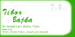 tibor bajka business card